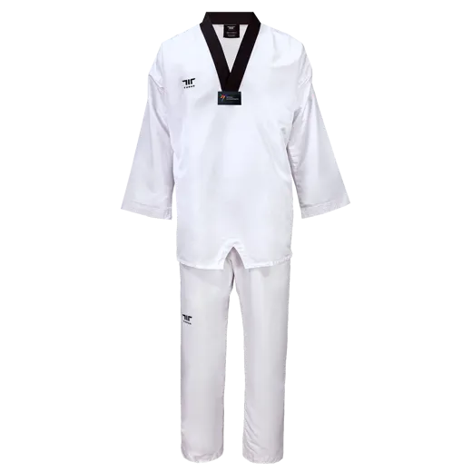 Tusah EazyFit Lite Suit Plain Back Black V Neck