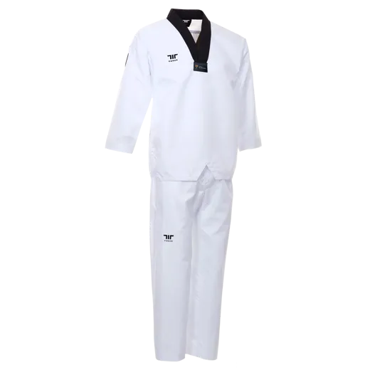Tusah EazyFit Fighter Suit Plain Back Black V Neck